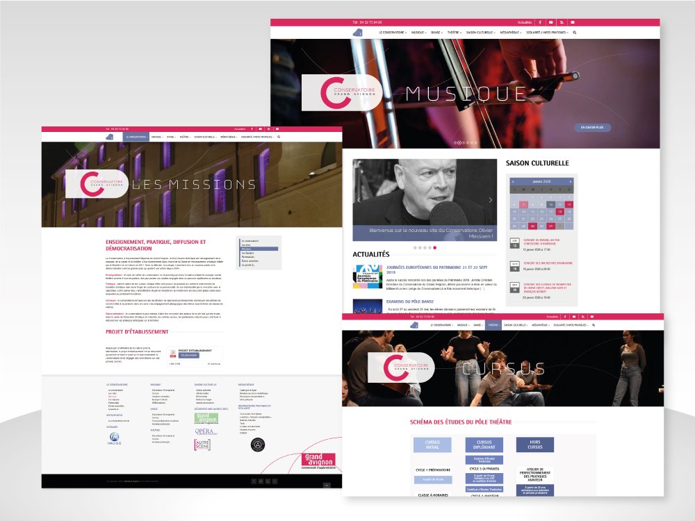 Conservatoire Grand Avignon - Singing Dodo, agence de communication à Amiens (Hauts-de-France), clients publics, privés, France et monde, tpe au Cac40, tous secteurs.