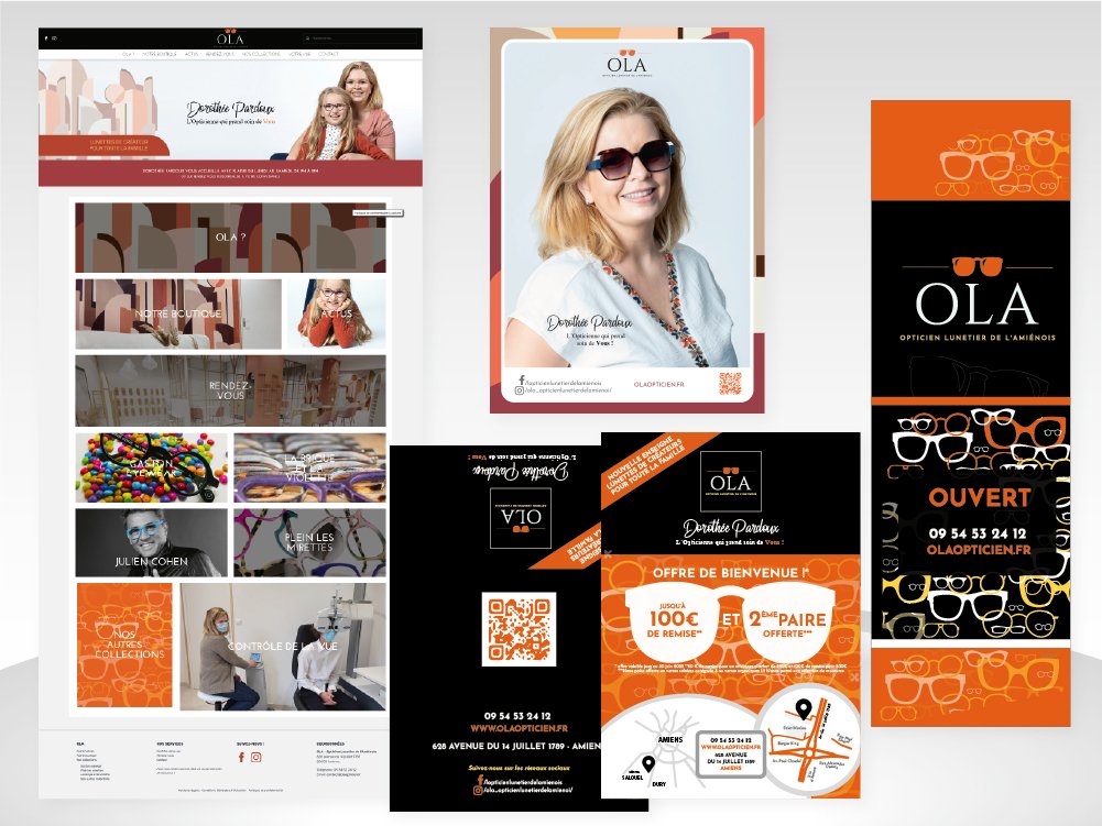 Ola opticiens - Singing Dodo, agence de communication à Amiens (Hauts-de-France), clients publics, privés, France et monde, tpe au Cac40, tous secteurs.