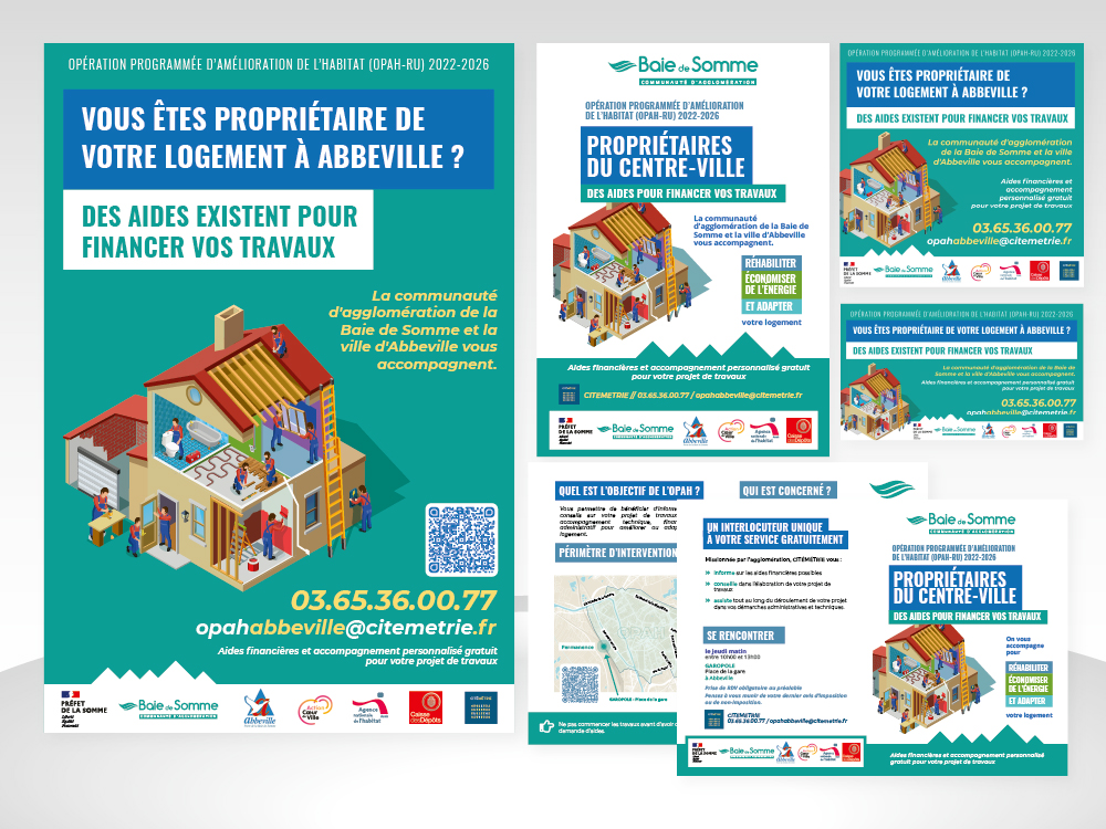 Citémétrie Amiens - OPAH Abbeville - Singing Dodo, agence de communication à Amiens (Hauts-de-France), clients publics, privés, France et monde, tpe au Cac40, tous secteurs.